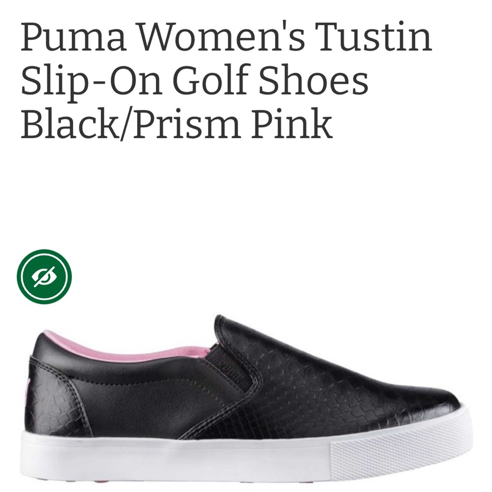Puma black pink Tustin women’s golf shoes size 7.5